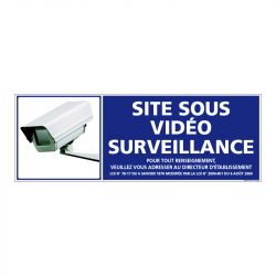 Signalisation de sécurité - Site sous vidéo surveillance