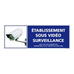Signalisation de sécurité - Etablissement sous vidéo surveillance