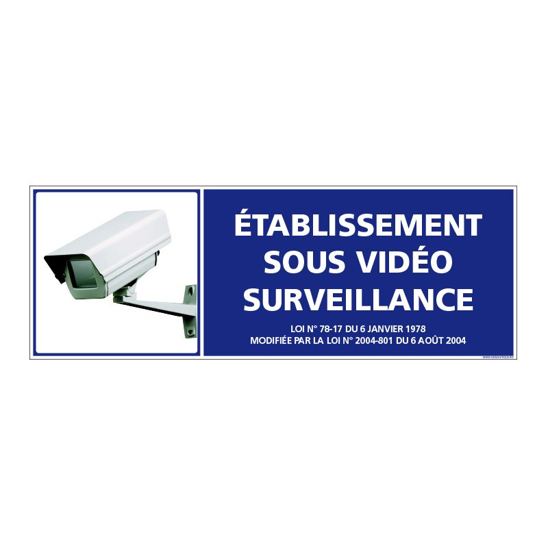 Panneau en PVC Panneau espace sous vidéo protection