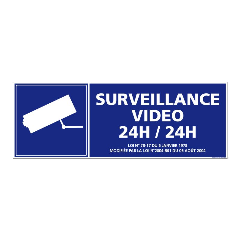 Signalisation de sécurité - Surveillance vidéo 24h/24