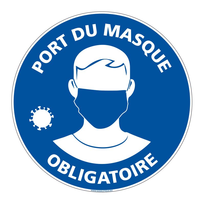 Signalisation spécial COVID-19 - Port du masque obligatoire - Crise sanitaire coronavirus