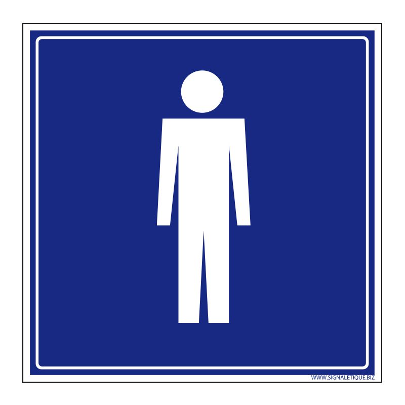 Signalisation accueil du public - Toilette hommes