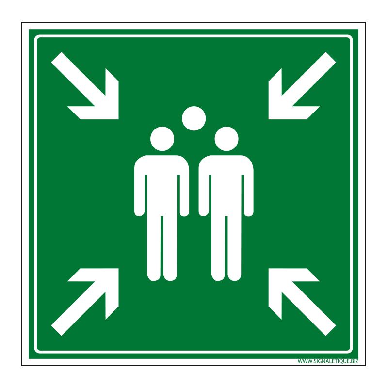 Signalisation de secours - Point de rassemblement