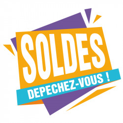 STICKER VITRINE SOLDES...