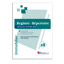 REGISTRE - REPERTOIRE (M027)