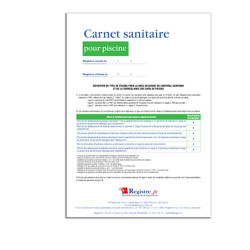 CARNET SANITAIRE POUR PISCINE définition du type de piscine (P013)