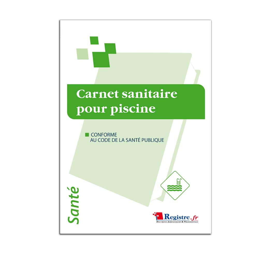 Carnet sanitaire pour piscine