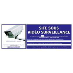 Signalisation de sécurité - Site sous vidéo surveillance
