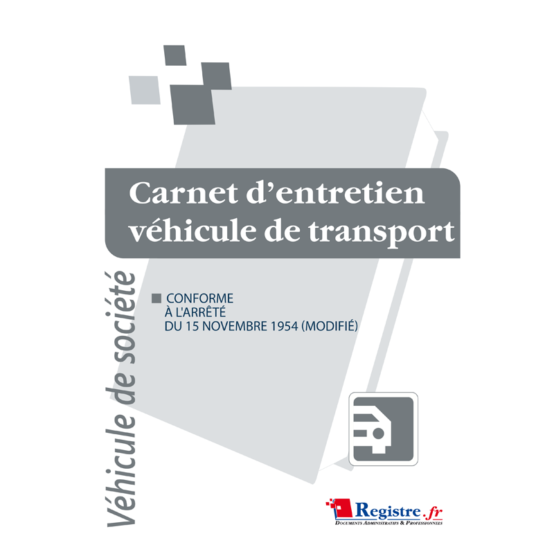 Carnet d'entretien de véhicule folioté : Chez Rentreediscount Fournitures  de bureau